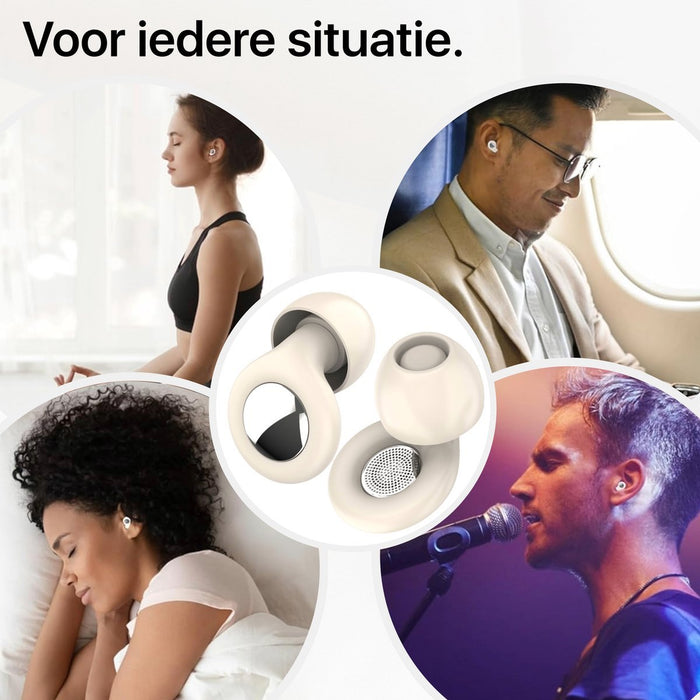 Herbruikbare Oordoppen Slapen – Anti Snurk - Comfortabel Oortjes Siliconen - Hoge Geluidsdemping 35 dB – Slaapoordoppen - Slaap Oordopjes Slapen - Tegen Snurken - Gehoorbescherming - Sleep Plugs - Wit - Oordopjes - Phreeze