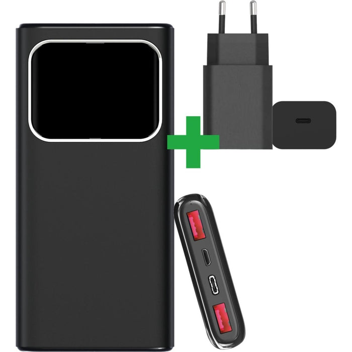 Phreeze 10000 mAh powerbank met snellader en USB-C kabel, 22.5 Watt