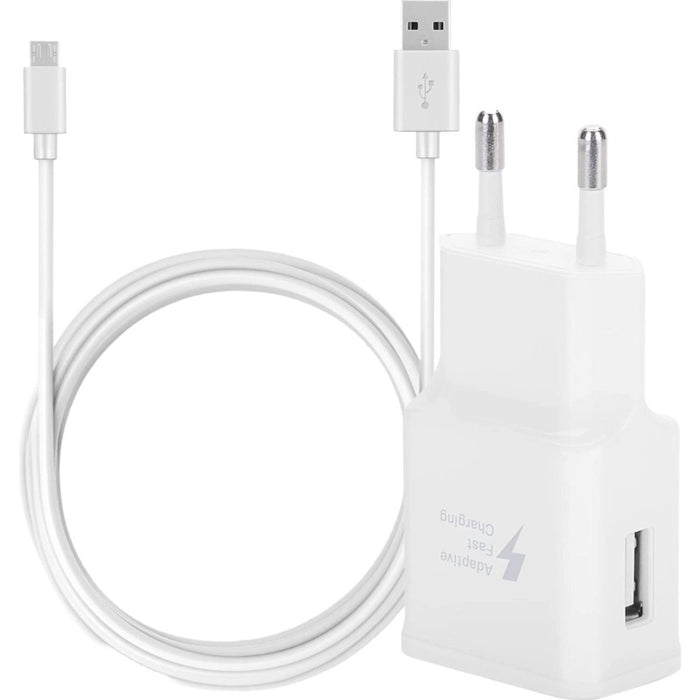 Adaptive Fast Charger + Micro USB Kabel Samsung 3 Meter - Geschikt voor Samsung S7/ S7 Edge, Note 5, A3, A5, A7, A8, A9, J1, J2, J3, J4, J5, J6, J7, J8, Tab S2, Tab A 8.0 (2017 - Opladers - Phreeze