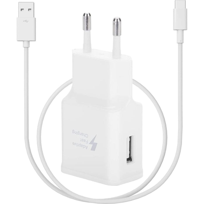 Adaptive Fast Charger voor Samsung + USB C Kabel 2 Meter - Samsung Oplader - Snellader - 15W - Opladers - Phreeze