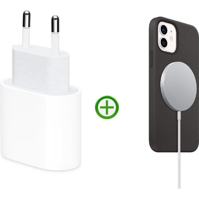 Draadloze Oplader met Magneetfunctie voor iPhone 12 en iPhone 13 modellen - Snellader 20W - Opladers - Phreeze