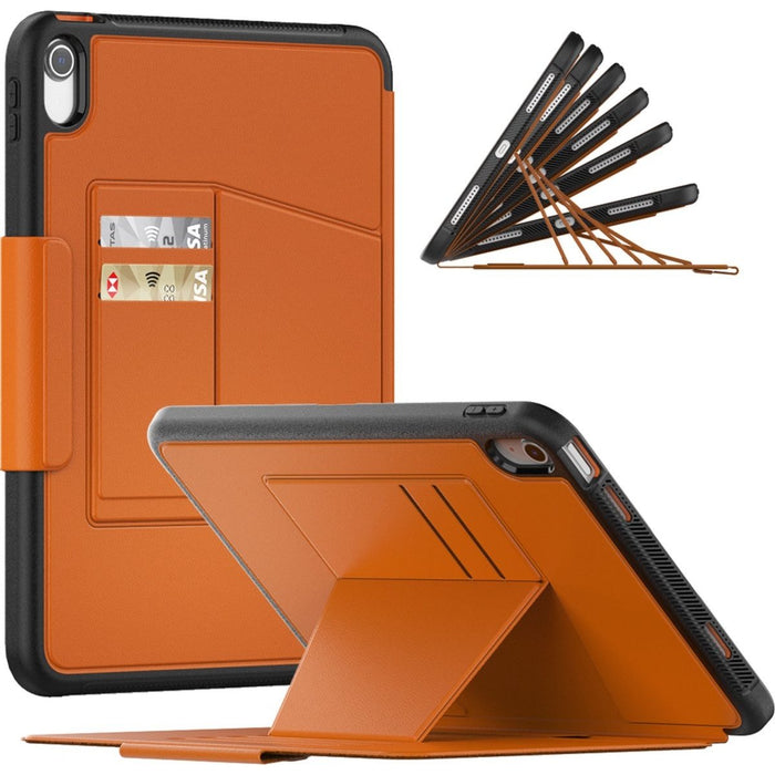 iPad (2022) 10.9 Inch Hoesje - 10e Generatie - iPad 10 Hoes - Smart Folio Case - Apple Pencil Vakje - Magnetische Hard Cover - Beschermhoes - Auto Wake/Sleep functie - Bruin - Tablet Hoezen - Phreeze