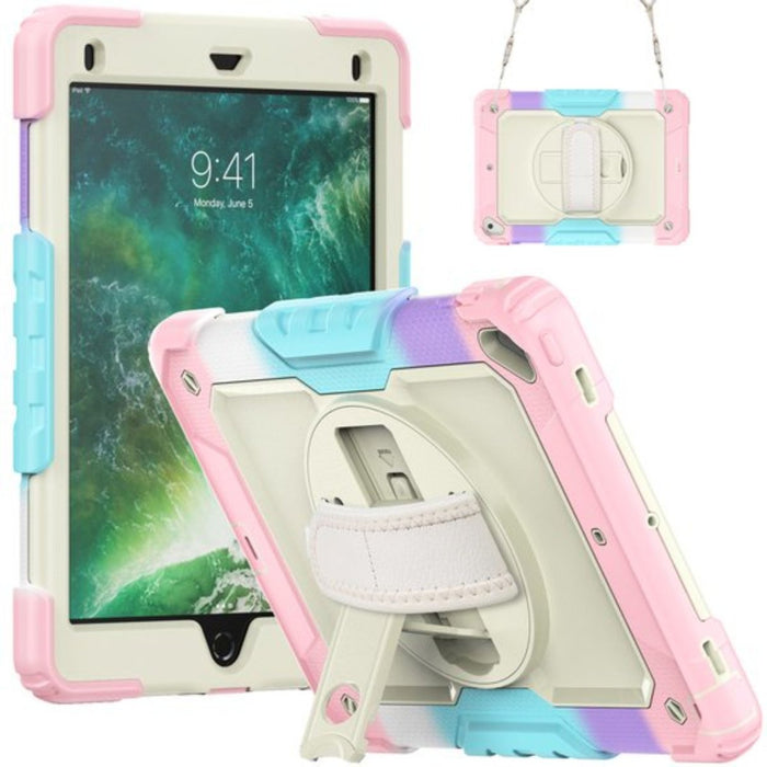 iPad Hoes 2017 / 2018 / Air / Air 2 - Ingebouwde Screenprotector - Apple Pencil Opbergvak - Handvat - Schouderriem - Kinderhoes - iPad Case - Meisjes - Schokbestendige iPad Hoesje - Geschikt voor iPad 2017/2018 en iPad Air 1/2 - Tablet Hoezen - Phreeze