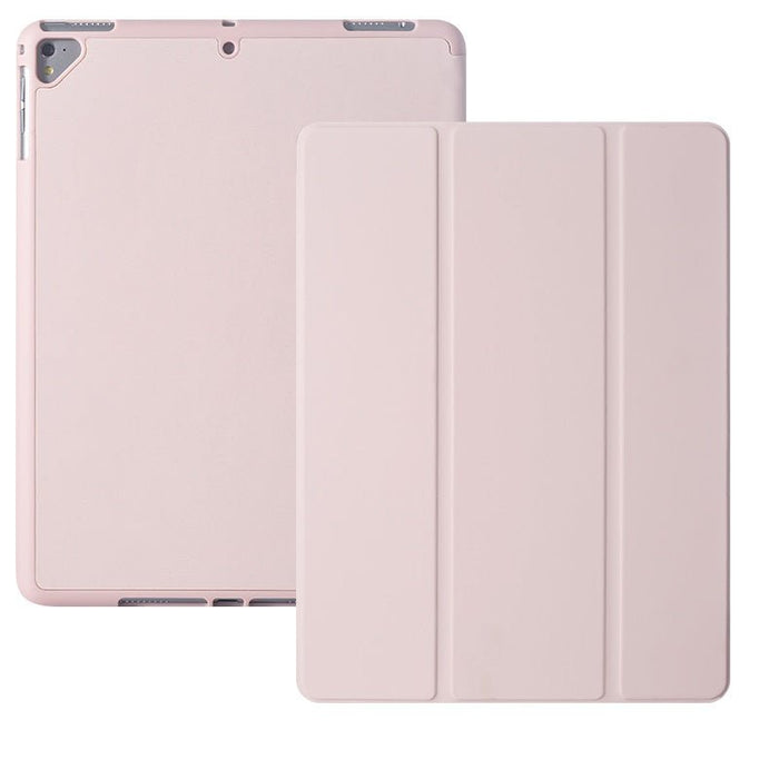 iPad Hoes 2017 / 2018 / Air / Air 2 - Smart Folio Cover met Apple Pencil Opbergvak - Magnetische iPad Case - Roze - Schokbestendige iPad Hoesje - Geschikt voor Apple iPad 5e / 6e en iPad Air 1e / 2e generaties