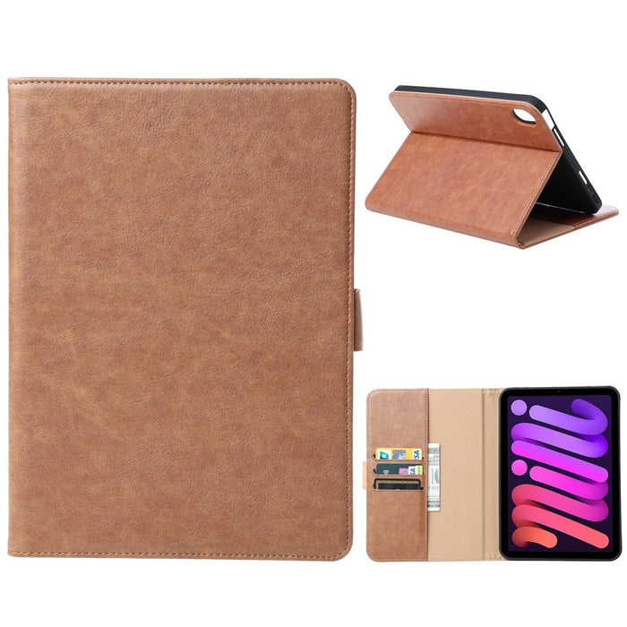 iPad Mini 6 2021 (8.3 inch) Hoes Bruin - Premium Vegan Leer - Apple iPad Mini 2021 Case - Luxe iPad Mini 6 Cover