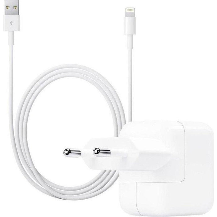 iPad oplader 12W met iPad Opladerkabel voor Apple iPad - 2.4A stekker opladerblok USB adapter Oplaadkabel Snoer Kabel Laadkabel