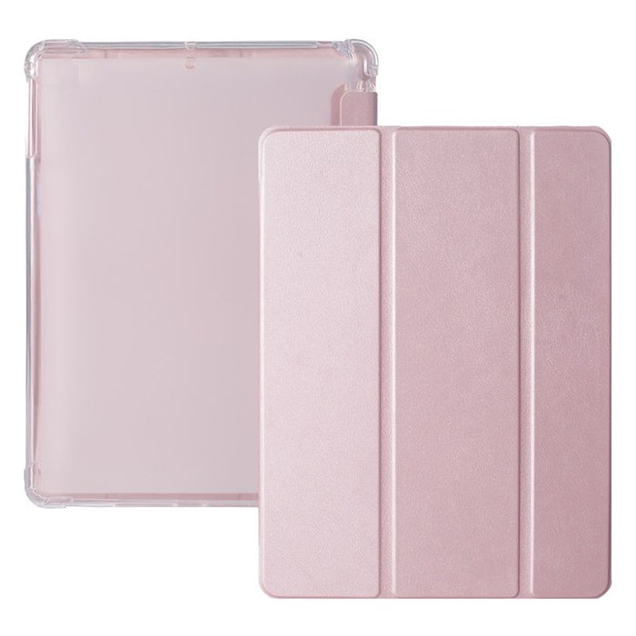 iPad Pro 11 (2021) Hoes - Clear Back Folio iPad Pro Cover Roze Goud met Pencil Vakje - Premium Hoesje Case Cover voor de Apple iPad Pro 3e Generatie 11 2021