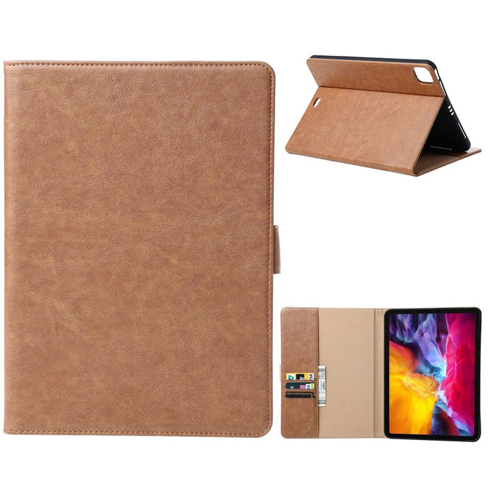 iPad Pro 11 (2021) Hoes - Vegan Leer - Premium Hoesje Case Cover voor de Apple iPad Pro 3e Generatie 11 2021 - Bruin