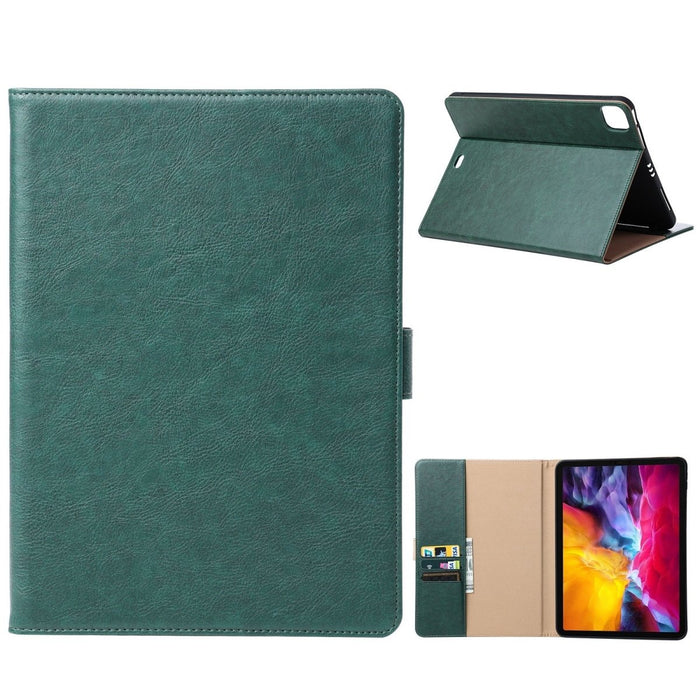 iPad Pro 11 (2021) Hoes - Vegan Leer - Premium Hoesje Case Cover voor de Apple iPad Pro 3e Generatie 11 2021 - Groen