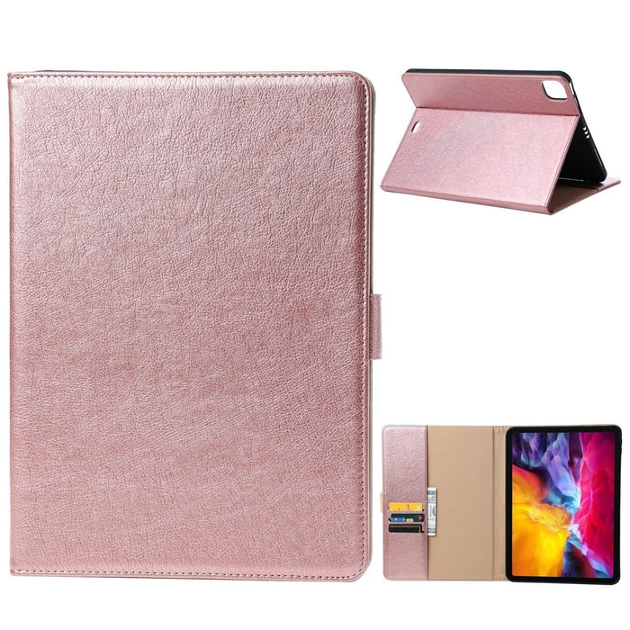 iPad Pro 11 (2021) Hoes - Vegan Leer - Premium Hoesje Case Cover voor de Apple iPad Pro 3e Generatie 11 2021 - Roze Goud