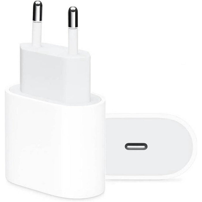 iPhone 12 oplaadstekker 20W USB-C Power oplader - Wit - Geschikt voor Apple iPhone 12 - Apple iPad - USB-C Apple Lightning |Snellader iPhone 12 / 11 / X / iPad / 12 Pro Max / iPhone 12 Pro | iPhone 12 Lader | USBC lader | USB-C Lader | iPhone 12