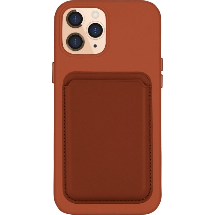 iPhone 12 Pro Max Hoesje + Kaarthouder - Magnetisch - iPhone 12 Pro Max Hoesje Pasjeshouder - iPhone 12 Pro Max Cover Magnetisch - Vegan Leer - Microvezel