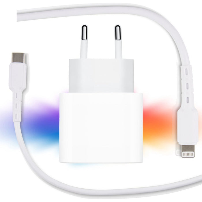 iPhone 13 oplaadstekker 20W USB-C Power oplader met kabel Geschikt voor Apple iPhone 13 - Apple iPad - USB-C Apple Magsafe|Snellader iPhone 13 / 12 / 11 / iPad / 13 Pro Max / iPhone 13 Pro | iPhone 13 Lader | USBC lader | USB-C Lader | iPhone 13