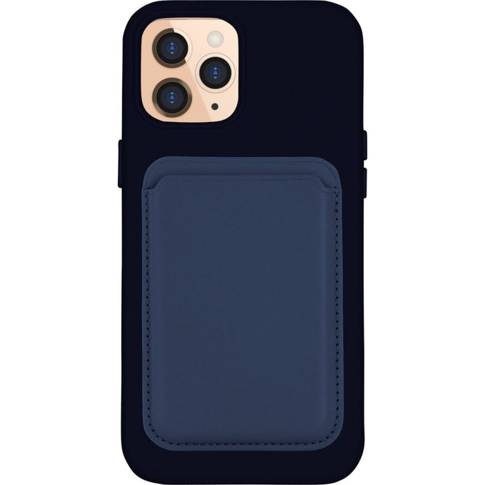 iPhone 13 Pro Hoesje + Kaarthouder - Magnetisch - iPhone 13 Pro Hoesje Pasjeshouder - iPhone 13 Pro Cover Magnetisch - Vegan Leer - Microvezel