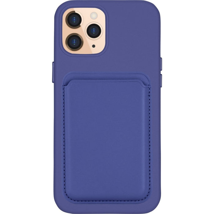 iPhone 13 Pro Hoesje + Kaarthouder - Magnetisch - iPhone 13 Pro Hoesje Pasjeshouder - iPhone 13 Pro Cover Magnetisch - Vegan Leer - Microvezel