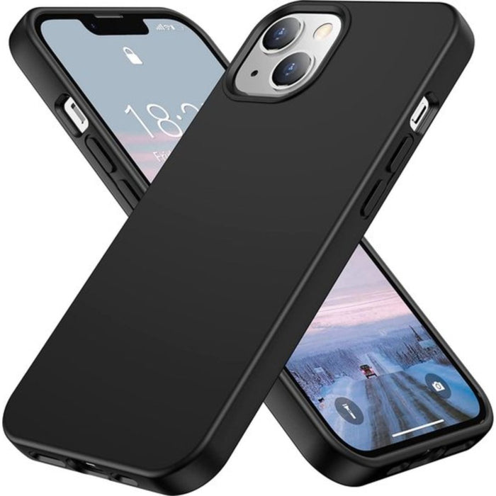 iPhone 14 Hoesje Zwart - Siliconen - Matte - Hoesje - MagSafe Compatible - Geschikt voor Apple iPhone 14