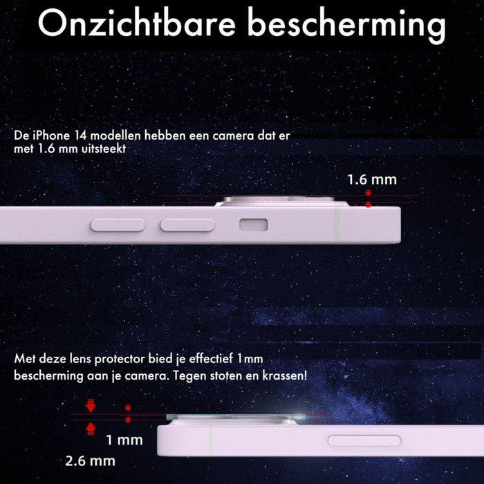 iPhone 14 Plus Camera Lens Protector - Eenvoudige Installatie - Camera Protector iPhone 14 Plus - Gehard Glas - Screenprotector