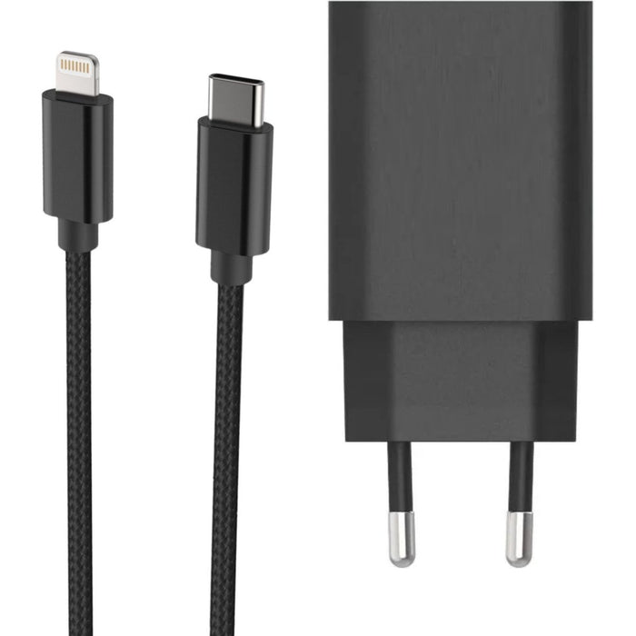 iPhone 14/13 USB-C Adapter + iPhone Oplader Kabel 1 Meter USB-C Power Lader met iPhone Lightning - iPhone Kabel met 20W Oplaadstekker USB-C voor Apple iPhone 14 13 - USBC Snellader - Oplaadblokje - iPhone Lader - iPhone Snellader - iPad Lader Adapter