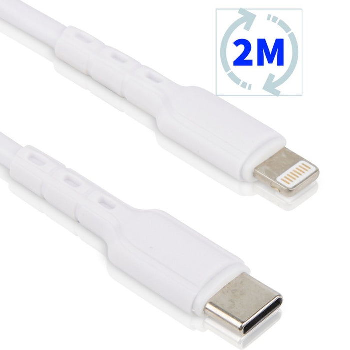 iPhone Oplader Kabel usb c - USB C iPhone oplader - iPhone kabel 2 Meter - iPhone oplaadkabel - type c iPhone snoertje - iPhone snoertje 2 Meter - iPhone Kabel Apple 6/7/8/X/Xr/Xs/11/12/13