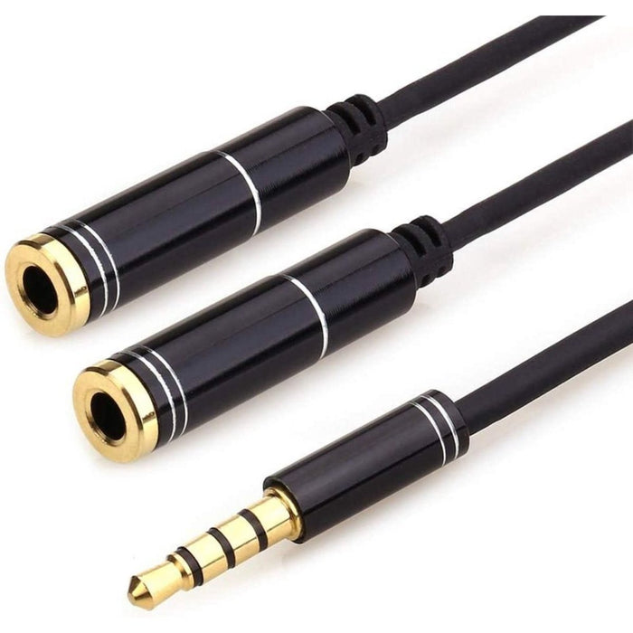 Jack Splitter | Audio Splitter 3.5 mm Jack | Audio Splitter Headset / Koptelefoon | Kabel Audio Switch | Female | Aux Splitter | Koptelefoon Splitter | Headset Splitter | Aux Splitter | Audio Jack Splitter