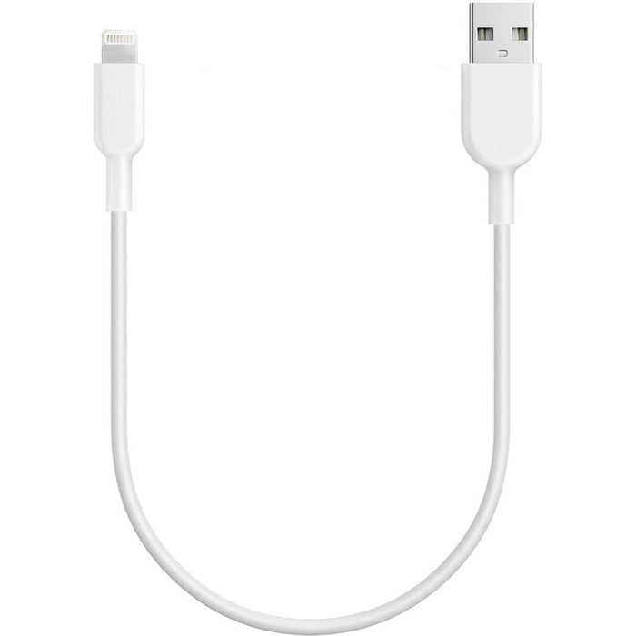 Korte USB naar iPhone Kabel - 30 CM - 2.4A Snelladen - Geschikt voor Apple - USB naar Lightning Kabel