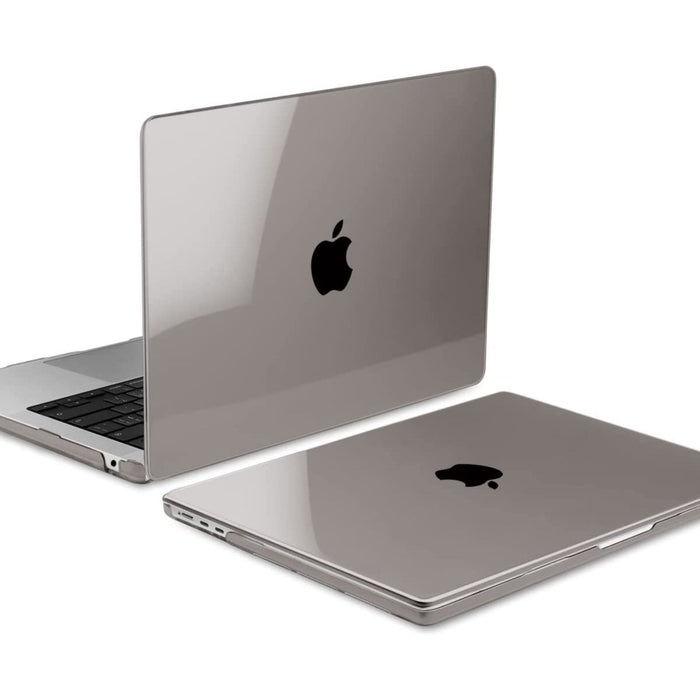Macbook Air 2022 Hoesje - 13.6 inch - Kristal Grijs - MacBook Air (M2 Chip) Case - Cover geschikt voor Apple MacBook Air (A2681)
