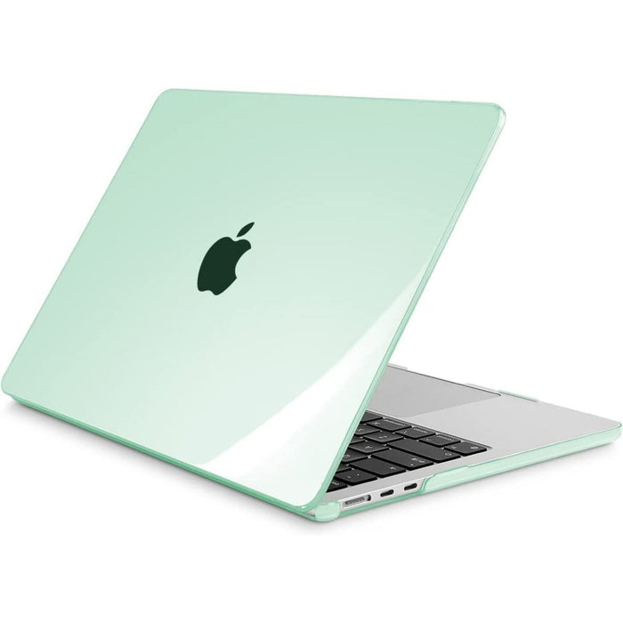 Macbook Air 2022 Hoesje - 13.6 inch - Kristal Mint Groen - MacBook Air (M2 Chip) Case - Cover geschikt voor Apple MacBook Air (A2681)