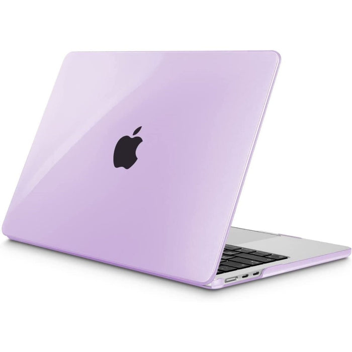 Macbook Air 2022 Hoesje - 13.6 inch - Kristal Paars - MacBook Air (M2 Chip) Case - Cover geschikt voor Apple MacBook Air (A2681)
