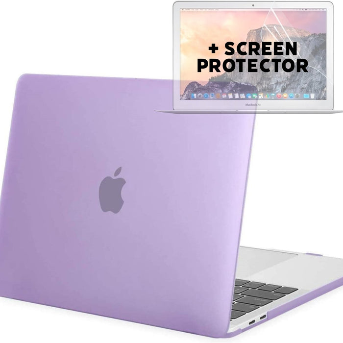 Macbook Air M1 2020/2021 Case met Macbook Air (A2337) Screenprotector - Macbook Air 13,3 inch Cover met Beschermglas - Geschikt voor Macbook Air M1 - Hardcase Beschermhoes Macbook Air A2337