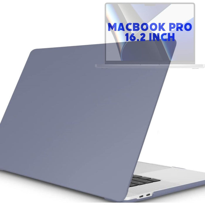 MacBook Pro 16 Inch (2021) Grijs Case | Geschikt voor Apple MacBook Pro 16,2 Inch | MacBook Pro Hard Case Cover | Geschikt voor de nieuwste modellen M1 Pro / M1 Max A2485
