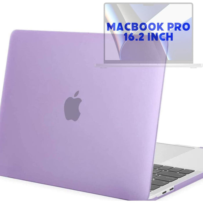 MacBook Pro 16 Inch (2021) Paars Case | Geschikt voor Apple MacBook Pro 16,2 Inch | MacBook Pro Hard Case Cover | Geschikt voor de nieuwste modellen M1 Pro / M1 Max A2485