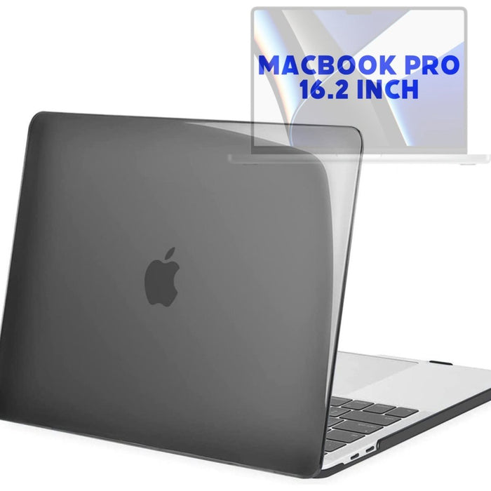 MacBook Pro 16 Inch (2021) Zwart Case | Geschikt voor Apple MacBook Pro 16,2 Inch | MacBook Pro Hard Case Cover | Geschikt voor de nieuwste modellen M1 Pro / M1 Max A2485