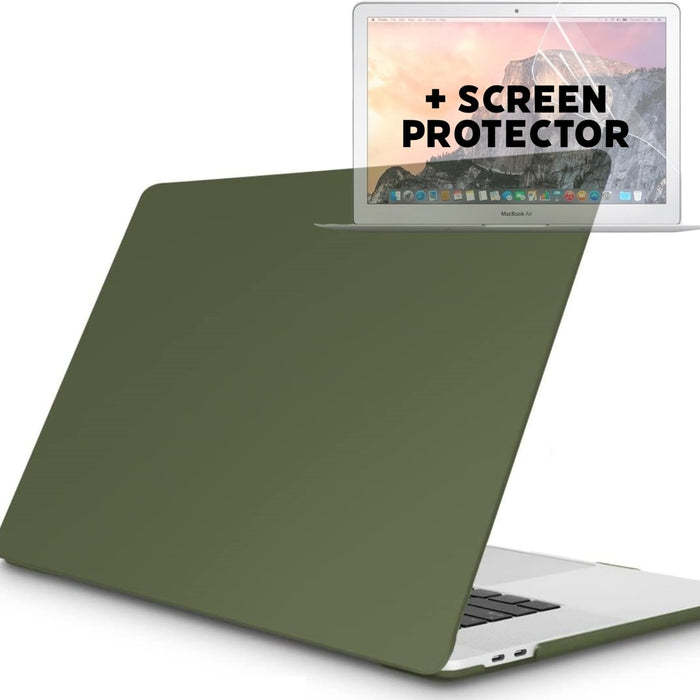 Macbook Pro M1 2020/2021 Case met Macbook Pro (2020/2021) Screenprotector - Macbook Pro 13,3 inch Cover met Beschermglas - Geschikt voor Macbook Pro M1 - Hardcase Beschermhoes Macbook Air A2338