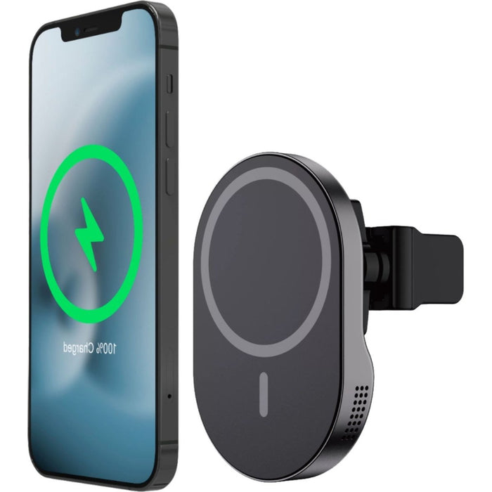 MagSafe Autohouder met Draadloos Opladen en Luchtverfrisser - 15W Snelladen - Geschikt voor Apple iPhone 14, 13 en 12 modellen - GSM Houder Auto met Aroma Diffuser