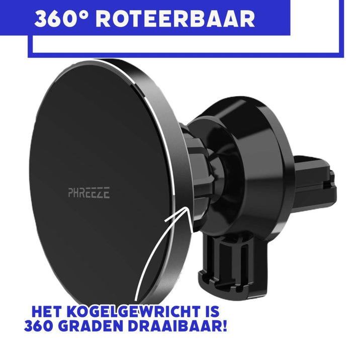 MagSafe Telefoonhouder Auto met Magnetisch Hoesje voor iPhone 7 - Draadloze Snellader Auto met Magneet