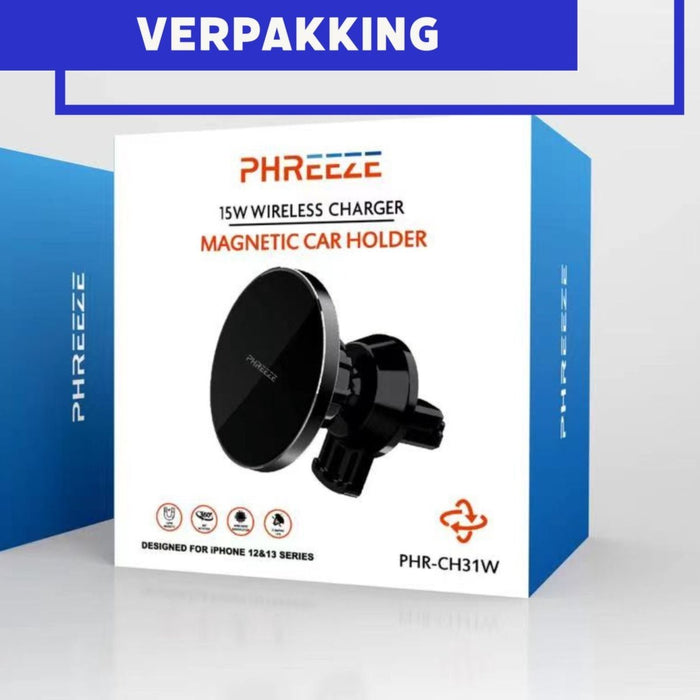 MagSafe Telefoonhouder Auto met Magnetisch Hoesje voor iPhone 7 - Draadloze Snellader Auto met Magneet