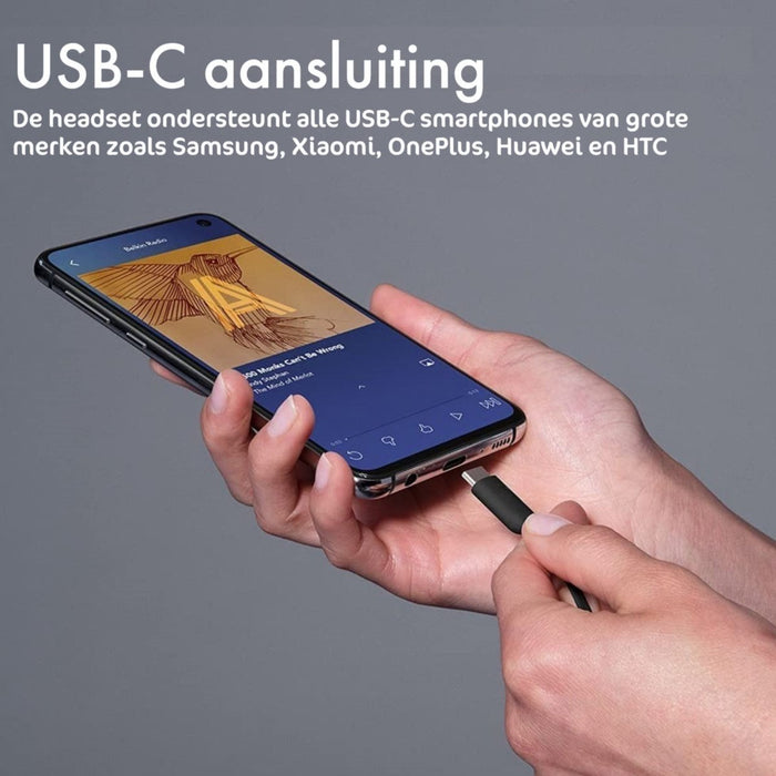 Oordopjes geschikt voor Samsung - USB C Oortjes - Headset USB C Aansluiting - Type C Earphones - Geschikt voor Samsung A53, S22, S20 , S21, FE, Fold, Flip, iPad Pro, Mini 6, MacBook