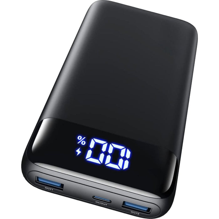 Oplaadbare Powerbank 10.000 mAh - 22,5W - Apple Fast Charge & Samsung Super Fast Charge - USB-C & USB-A Poorten - Loop Charging - LED Display - Geschikt voor Apple iPad, iPhone, Samsung Galaxy Smartphone en Tablets - Powerbanks - Phreeze