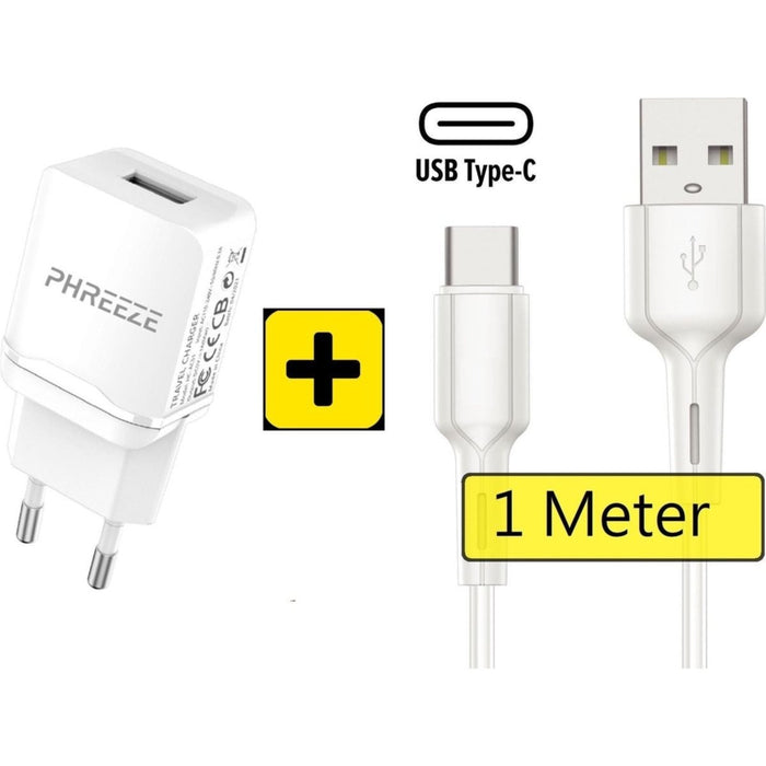 Oplaadstekker voor Samsung met USB-C Kabel | 1 Meter | USB Power oplader met USB-C Kabel | Samsung S21 / S20 - Samsung Tab - USB Samsung Fast Charge |Snellader Samsung S21 Ultra / Plus / S20 Ultra / Plus / FE / A72 / A52 / A51 Lader |Samsung Adapter