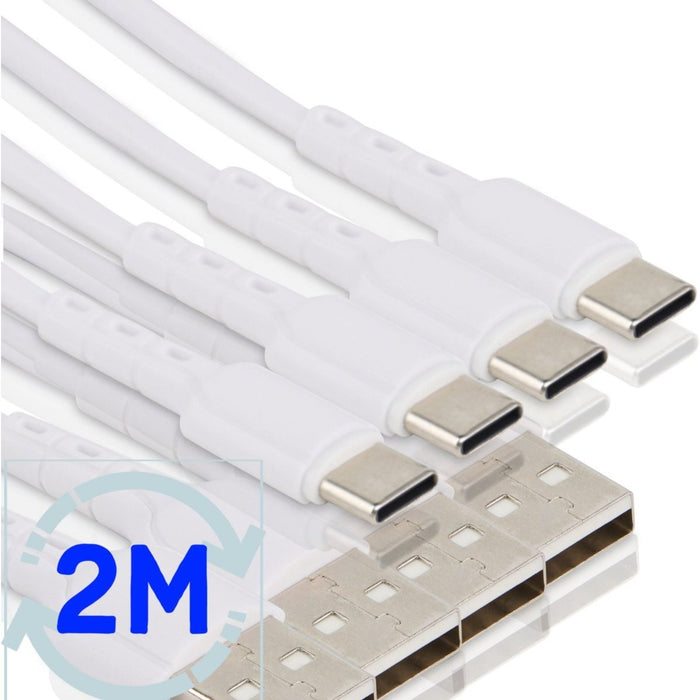 Phreeze 4x USB-C naar USB-A Kabel 3.0 (2 meter) - Oplaadkabel - Laadsnoer - Type C - Date-en Laadkabel - Snellader
