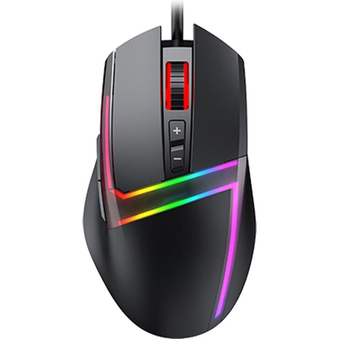 Phreeze Bedrade Gaming Muis - 10000 DPI - RGB Verlichting - Macro Knoppen - 7 Knoppen - MMO/MOBA/FPS - Zwart - Computer - Phreeze