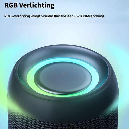 Phreeze Bluetooth Speaker Draadloos - Extra Bass - RGB Verlichting - Speakerbox - Spat Waterdicht - Groen - Speakers - Phreeze