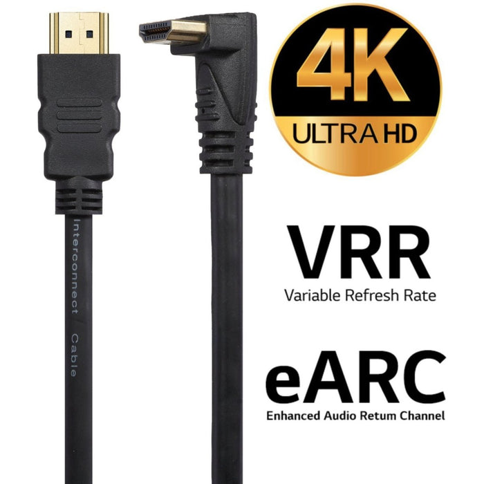 Phreeze HDMI Haaks - HDMI Kabel - 90 Graden Haakse Kabel - 2.0 Versie - 4K Ultra HD - Blu Ray - 60 Hz - 144 Hz - eARC - ARC - Geschikt voor Soundbar - PS5 - Xbox