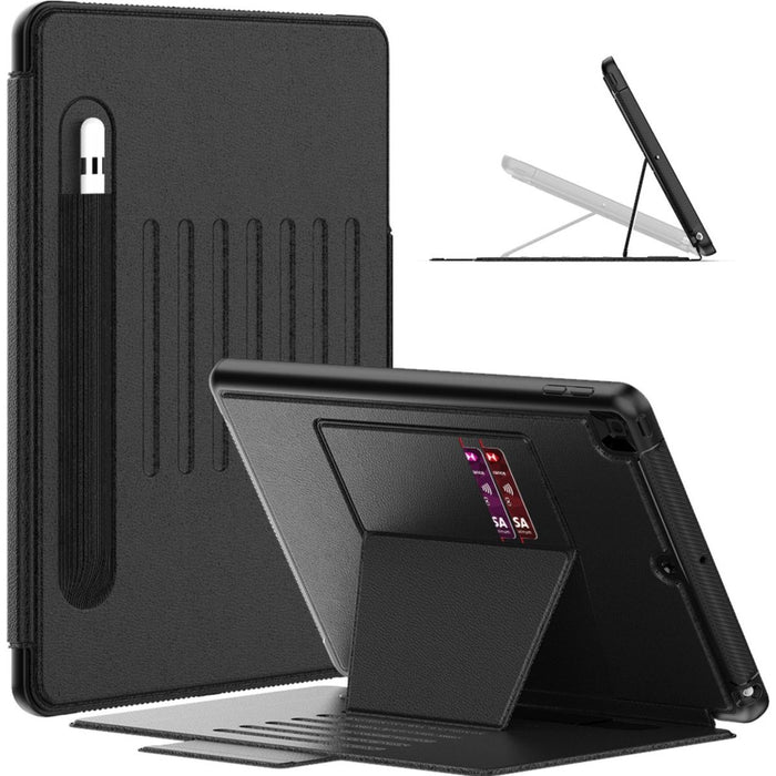 Phreeze iPad 10.2 (2019/2020/2021) Hoes - Magnetisch - Smart Folio Case - Ingebouwde Standaard - Apple Pencil vakje - Geschikt voor Apple iPad 7th/8th/9th Gen (10.2 inch) - Zwart - Tablet Hoezen - Phreeze