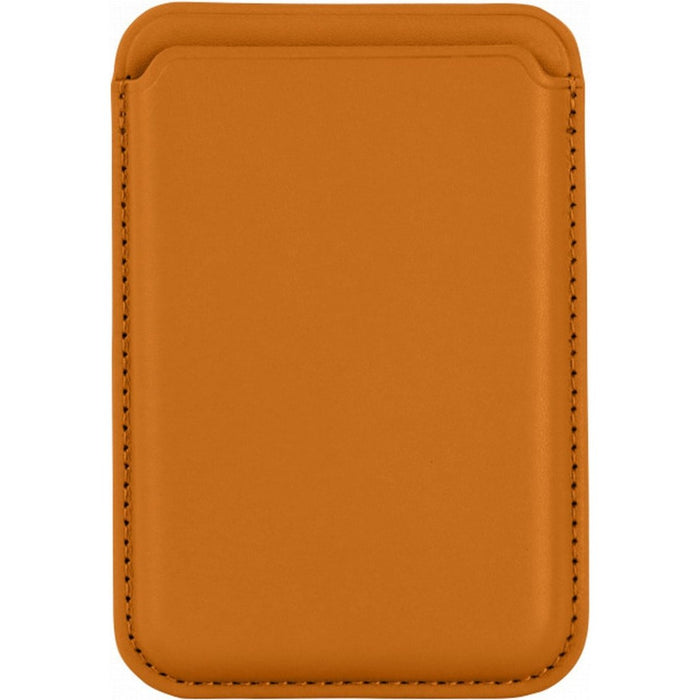 Phreeze Pasjeshouder - Kaarthouder - Magnetisch - Apple iPhone 12 en 13 serie - Oranje - 100% Veilig Design - RFID bescherming - Vegan Leer - Kaarthouder Magneet - iPhone Magneet