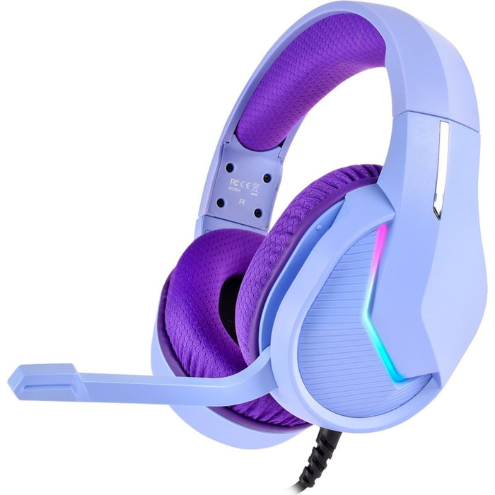 Phreeze™ Pro Game Headset met Microfoon - Lavender Paars - Koptelefoon met Draad - RGB Gaming Headset voor PC, PS4, PS5, Nintendo Switch - Hoofdtelefoon Kawaii