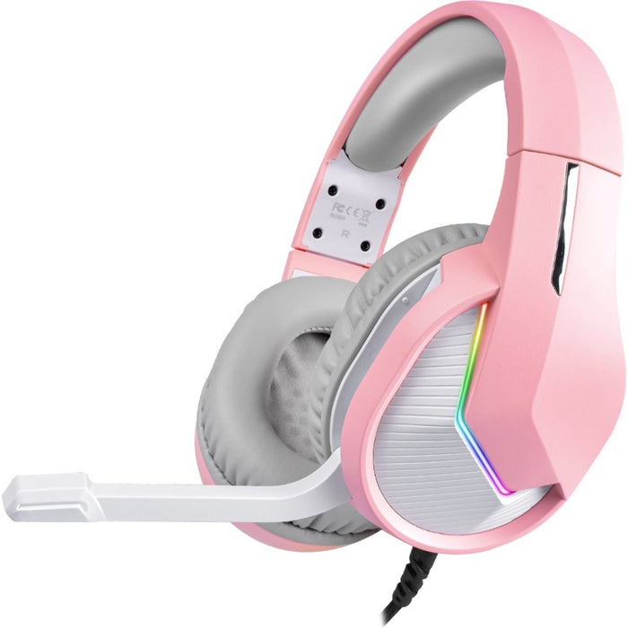 Phreeze™ Pro Game Headset met Microfoon - Roze - Koptelefoon met Draad - RGB Gaming Headset voor PC, PS4, PS5, Nintendo Switch - Hoofdtelefoon Kawaii