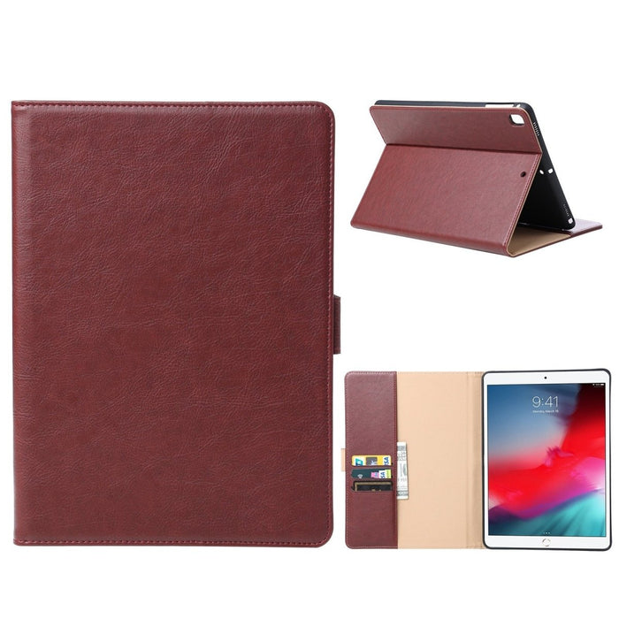 Premium iPad 2018/2017/Air 2/ Air Hoes - Luxe iPad Hoesje - Vegan Lederen Cover voor iPad Air & Air 2 - Book Case voor iPad 5e en 6e Generatie - Premium Tablethoes voor Apple iPad 9.7 - Wijn Rood