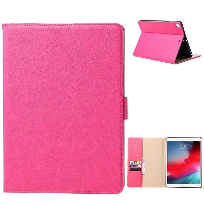 Premium iPad 2018/2017/Air 2/ Air Hoes - Luxe iPad Hoesje - Vegan Lederen Cover voor iPad Air & Air 2 - Book Case voor iPad 5e en 6e Generatie - Premium Tablethoes voor Apple iPad 9.7 - Roze