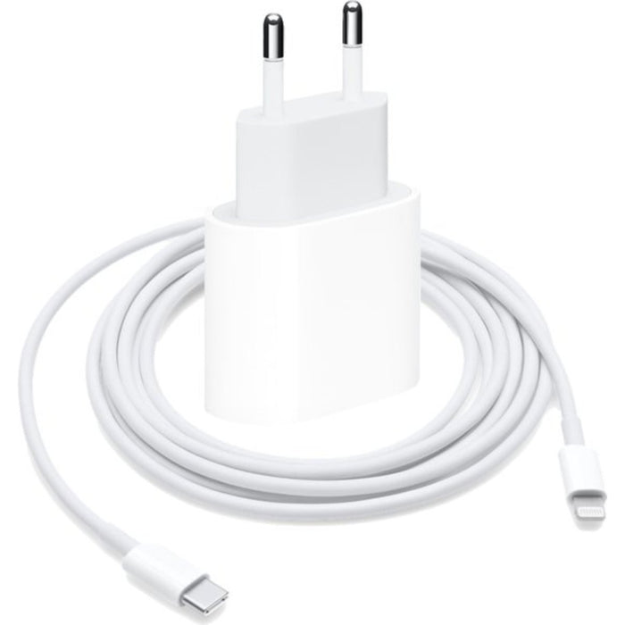 Quick Charge USB-C stekker met iPhone kabel 2 meter – geschikt voor Apple iPhone 13 – iPhone lader – iPhone 13 Pro – iPhone 13 Pro Max – iPhone 12 – 20W USB-C oplader - snellader